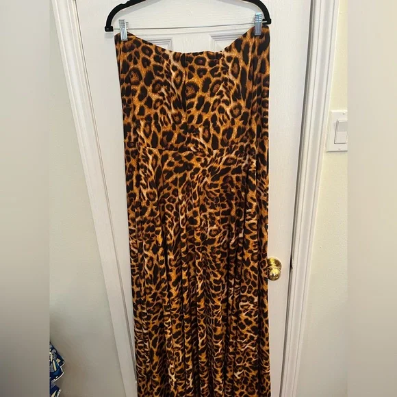 Onion by Whitney Mero Leopard Print Strapless Maxi Dress - Picture 3 of 4
